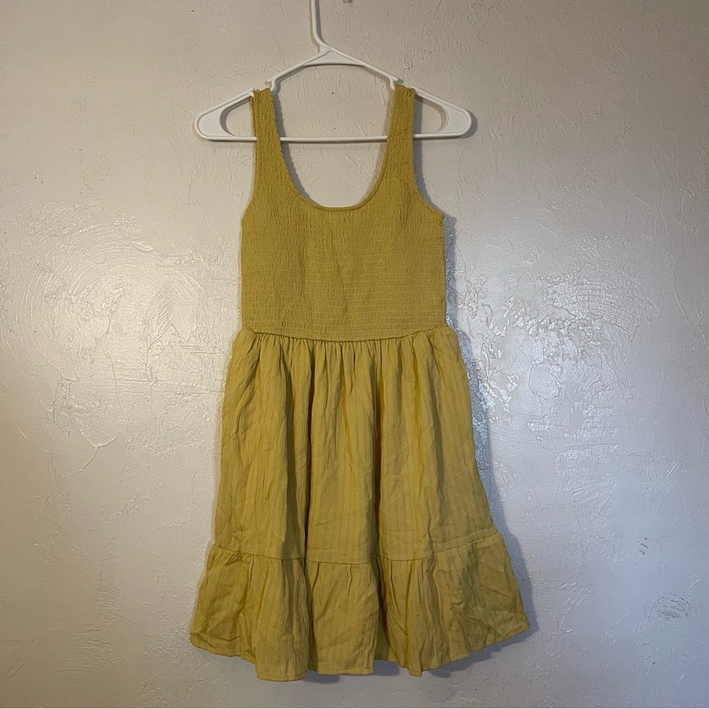 Yellow Sleeveless Womans Dress